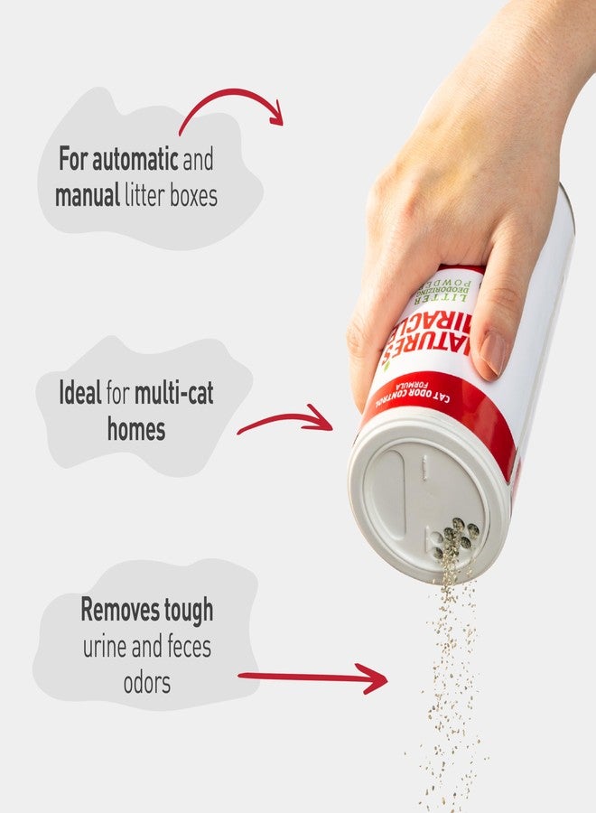 نايتشرز ميريكل مزيل روائح صندوق فضلات القطط من ناتشرز ميراكل، 20 أونصة، مسحوق مزيل لروائح صندوق الفضلات، تركيبة للتحكم في روائح القطط - Image 5